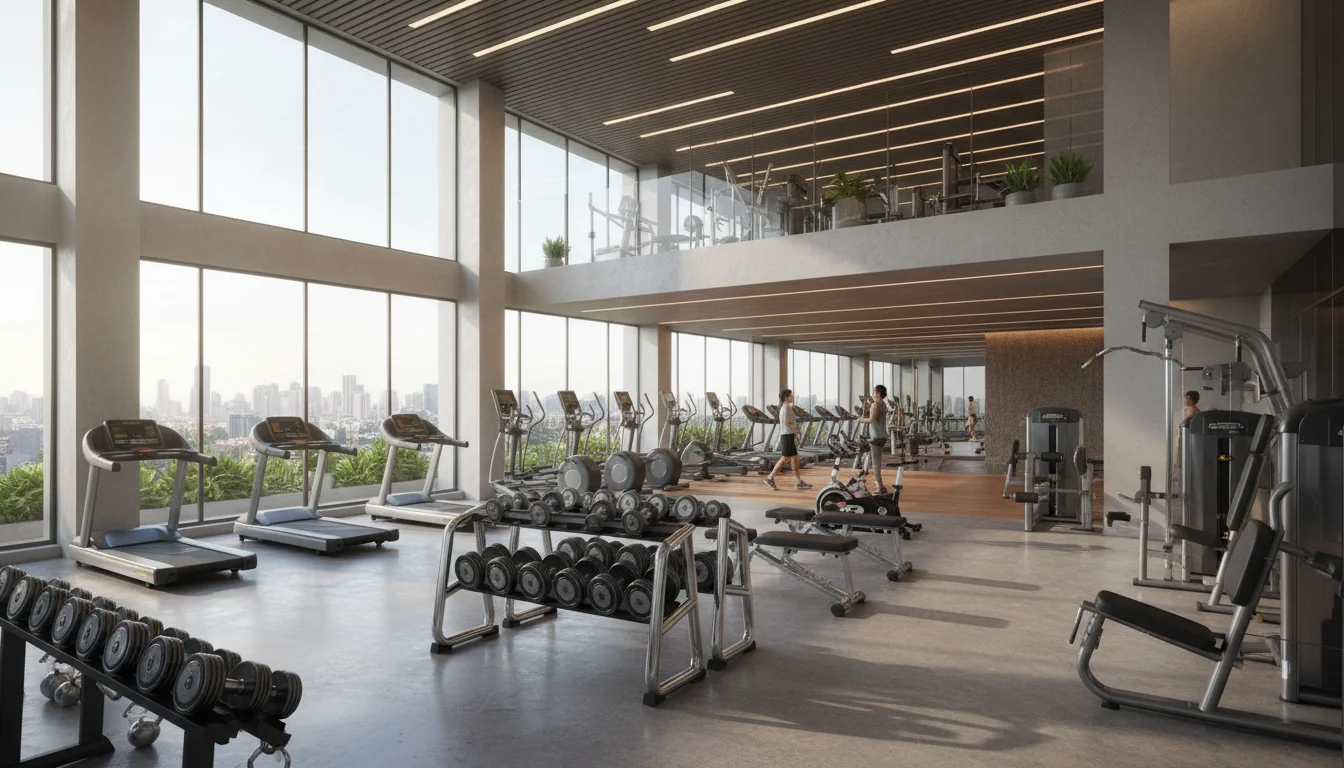 Modern Gymnasium at SIYARA VISTA KALYAN WEST